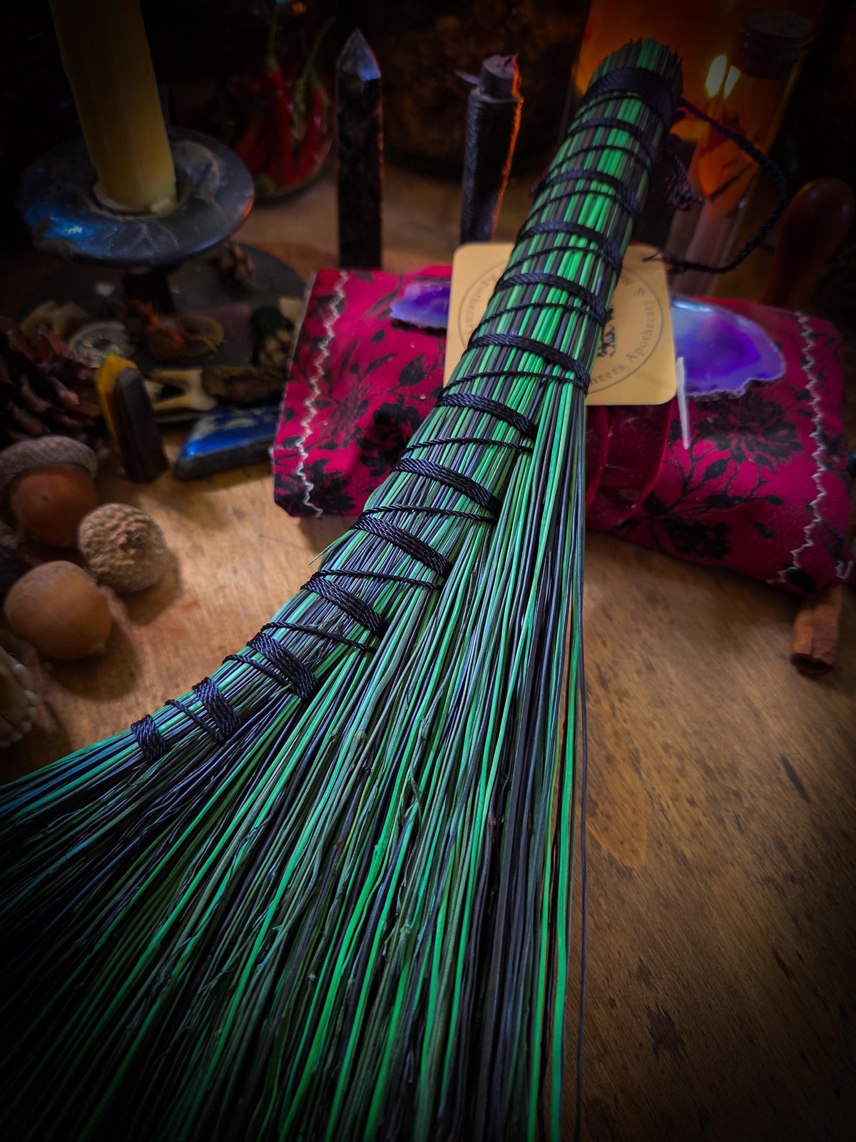 Summerween Whisk Broom Collection | Handmade Functional Whisk Broom | Hearth Brush | Halloween & Fall