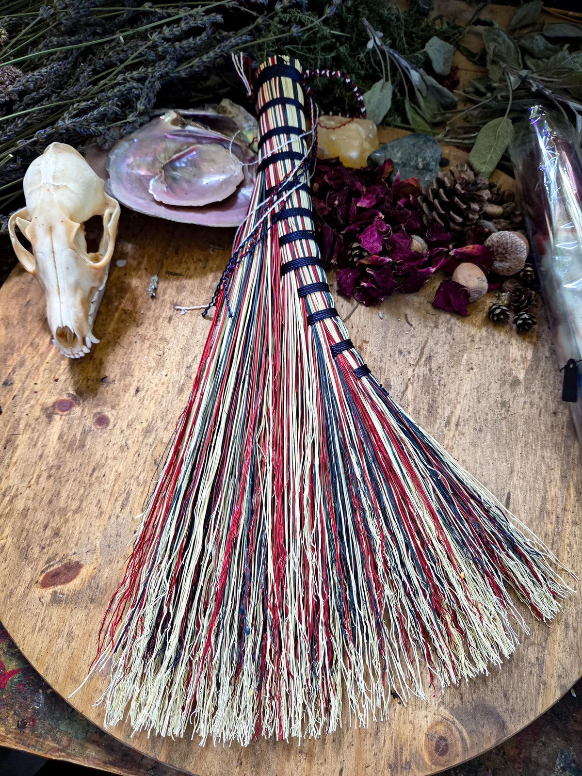 America 250th Birthday Collection | Handmade Red, White & Blue Whisks, Hag Torch and Mushroom Brush