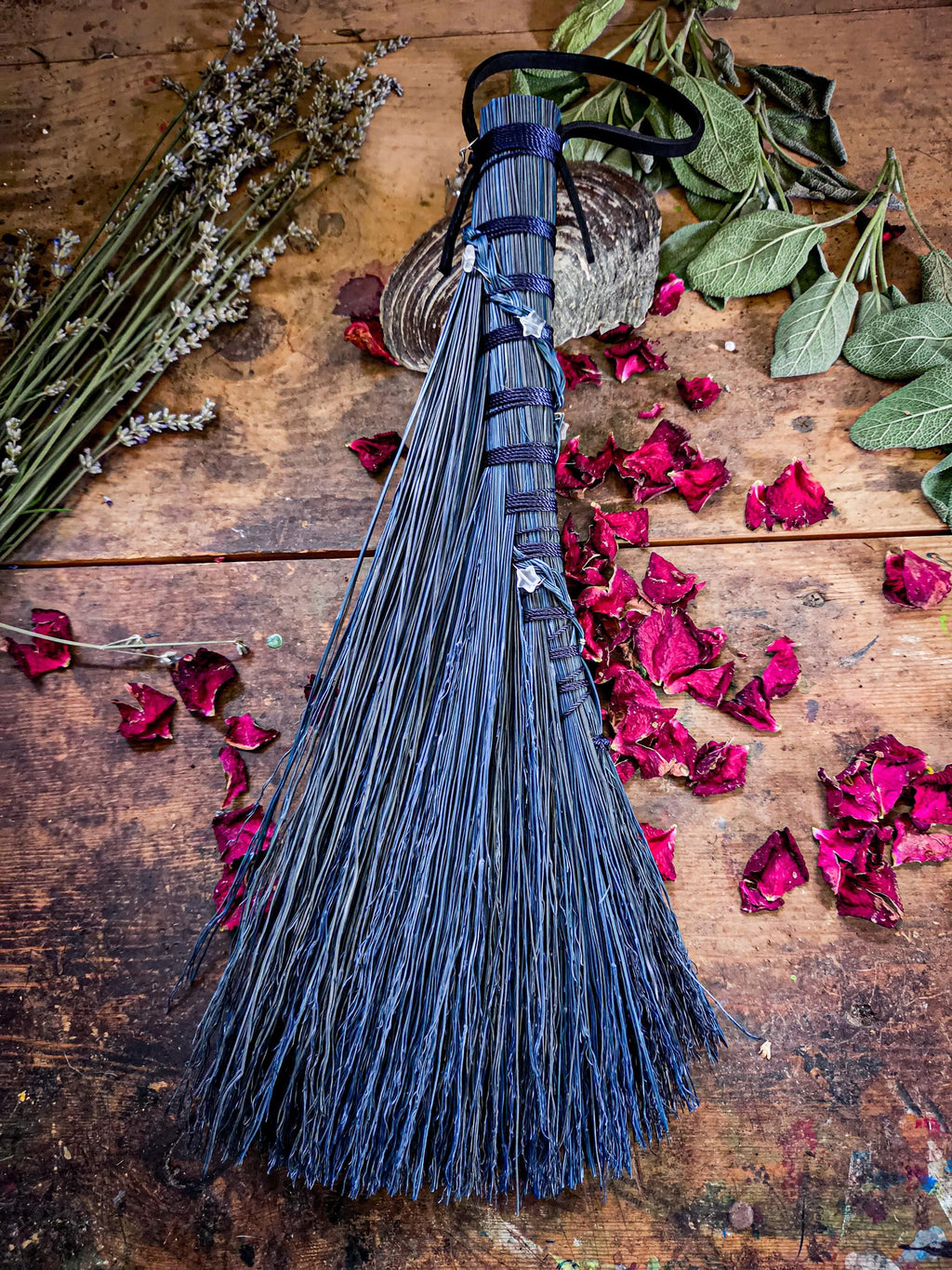 Blue Moon Collection – Handcrafted Ritual Brooms