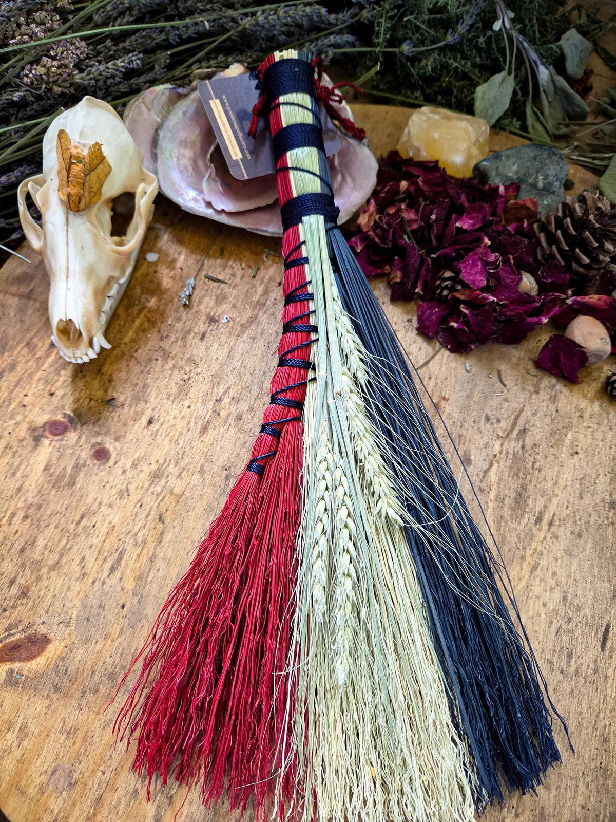America 250th Birthday Collection | Handmade Red, White & Blue Whisks, Hag Torch and Mushroom Brush