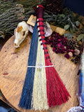 America 250th Birthday Collection | Handmade Red, White & Blue Whisks, Hag Torch and Mushroom Brush