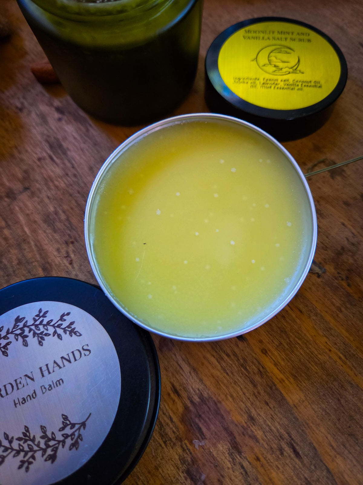 Moonlit Mint & Vanilla Scrub and Garden Hands Hand Balm