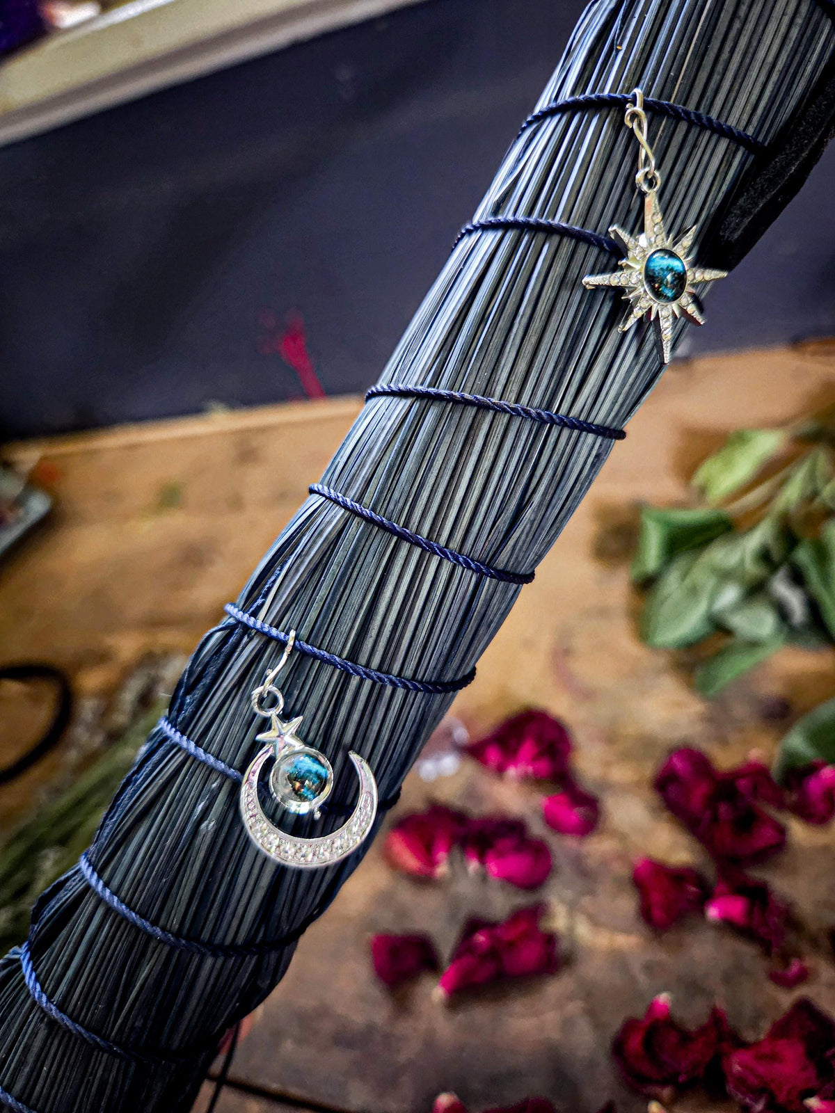 Blue Moon Collection – Handcrafted Ritual Brooms