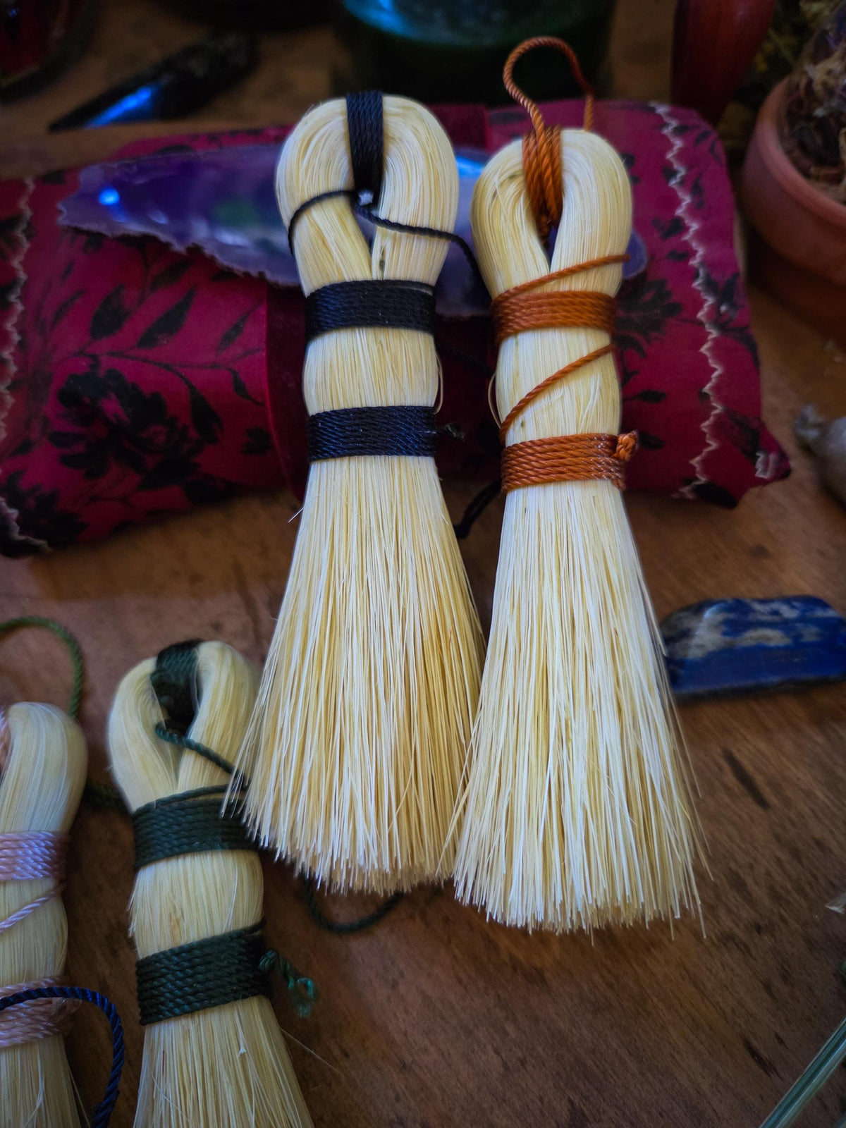 Mushroom brush, tampico fiber veggie brush